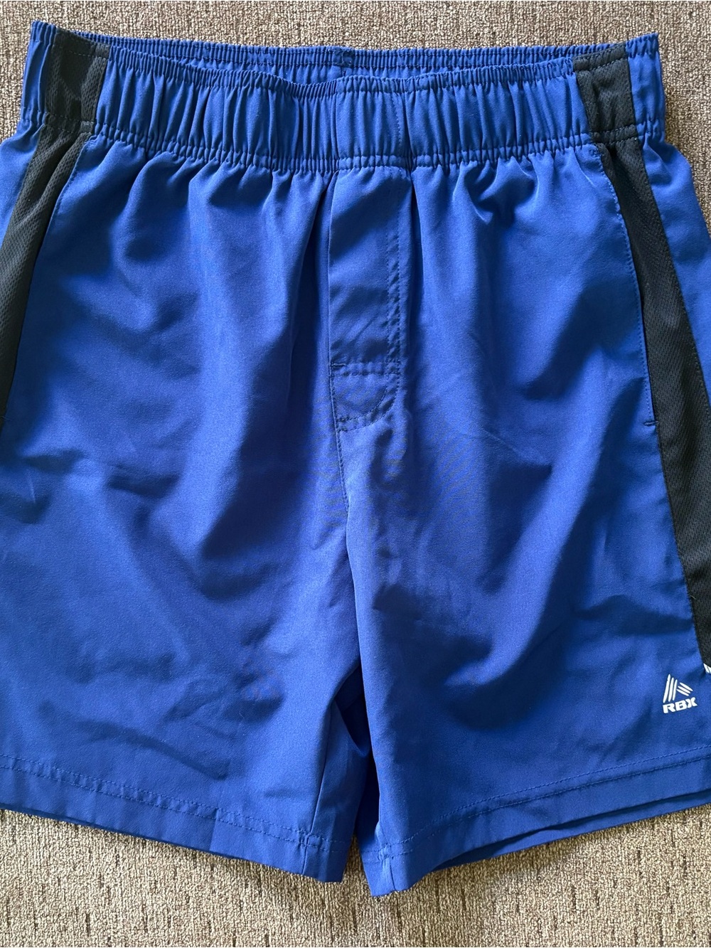 RBX Men’s Performance Training Shorts Royal Blue Wicking size small
